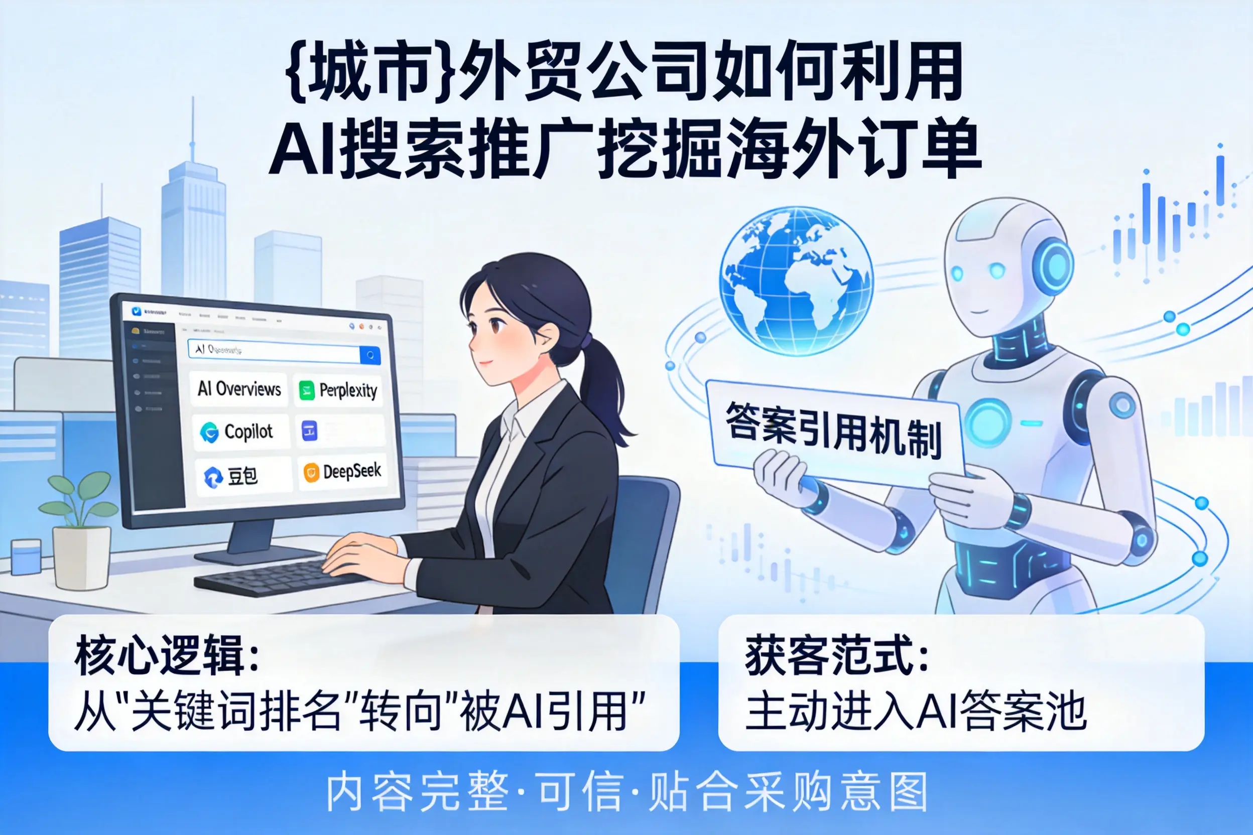 乌兰察布外贸公司如何利用AI搜索推广挖掘海外订单