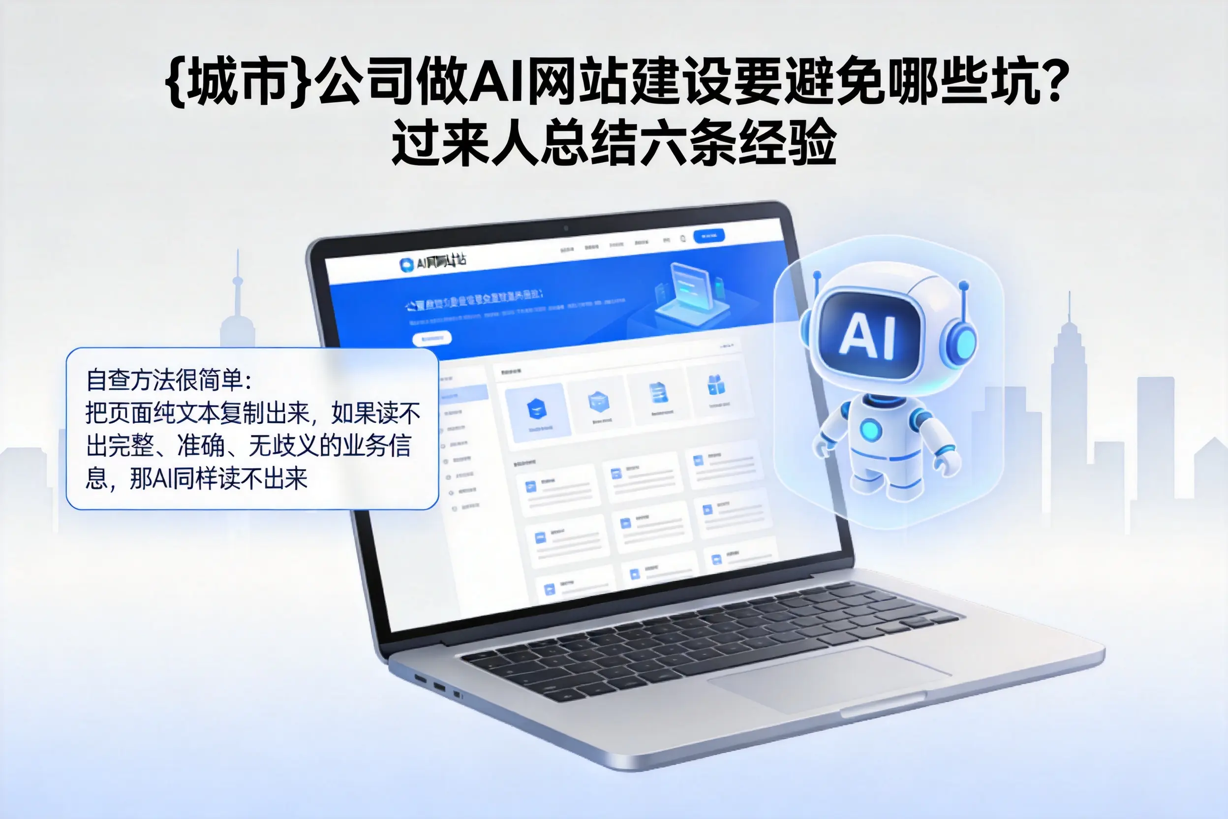 乌兰察布公司做AI网站建设要避免哪些坑？过来人总结六条经验