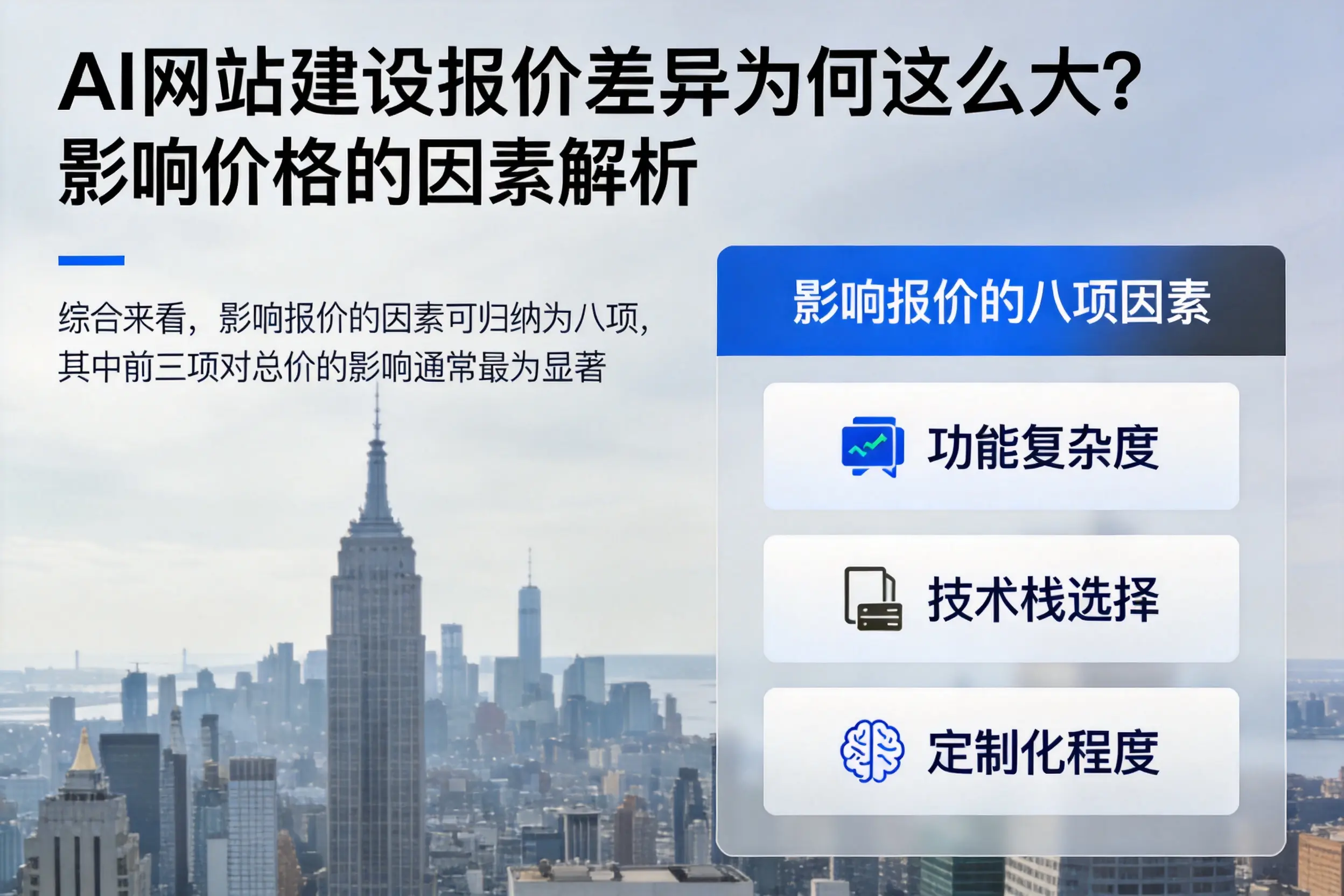 乌兰察布AI网站建设报价差异为何这么大?影响价格的因素解析