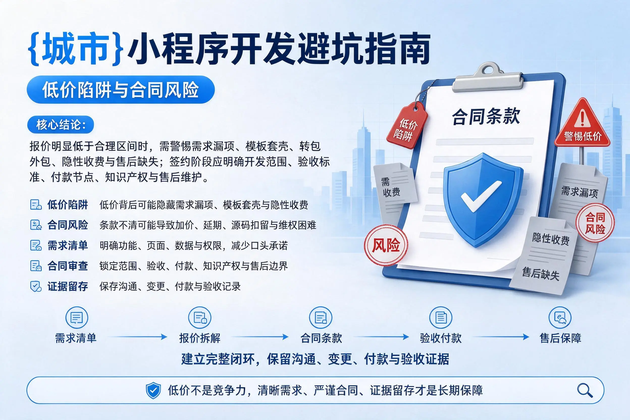 乌兰察布小程序开发避坑指南:低价陷阱与合同风险
