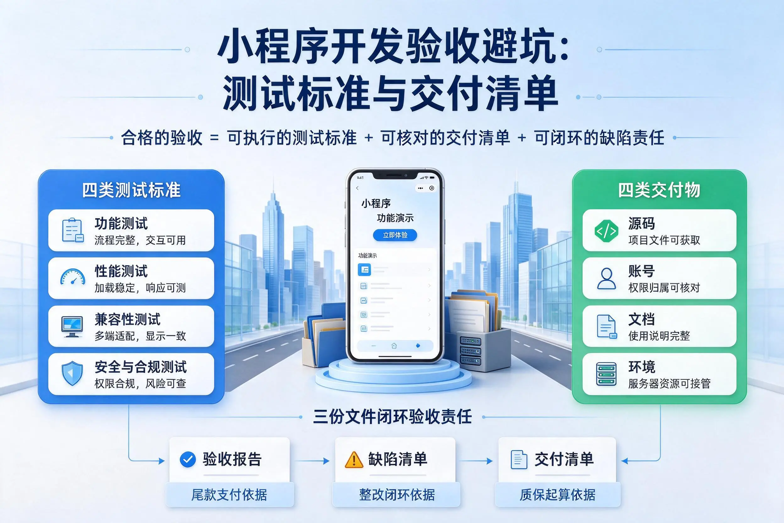 乌兰察布小程序开发验收避坑：测试标准与交付清单