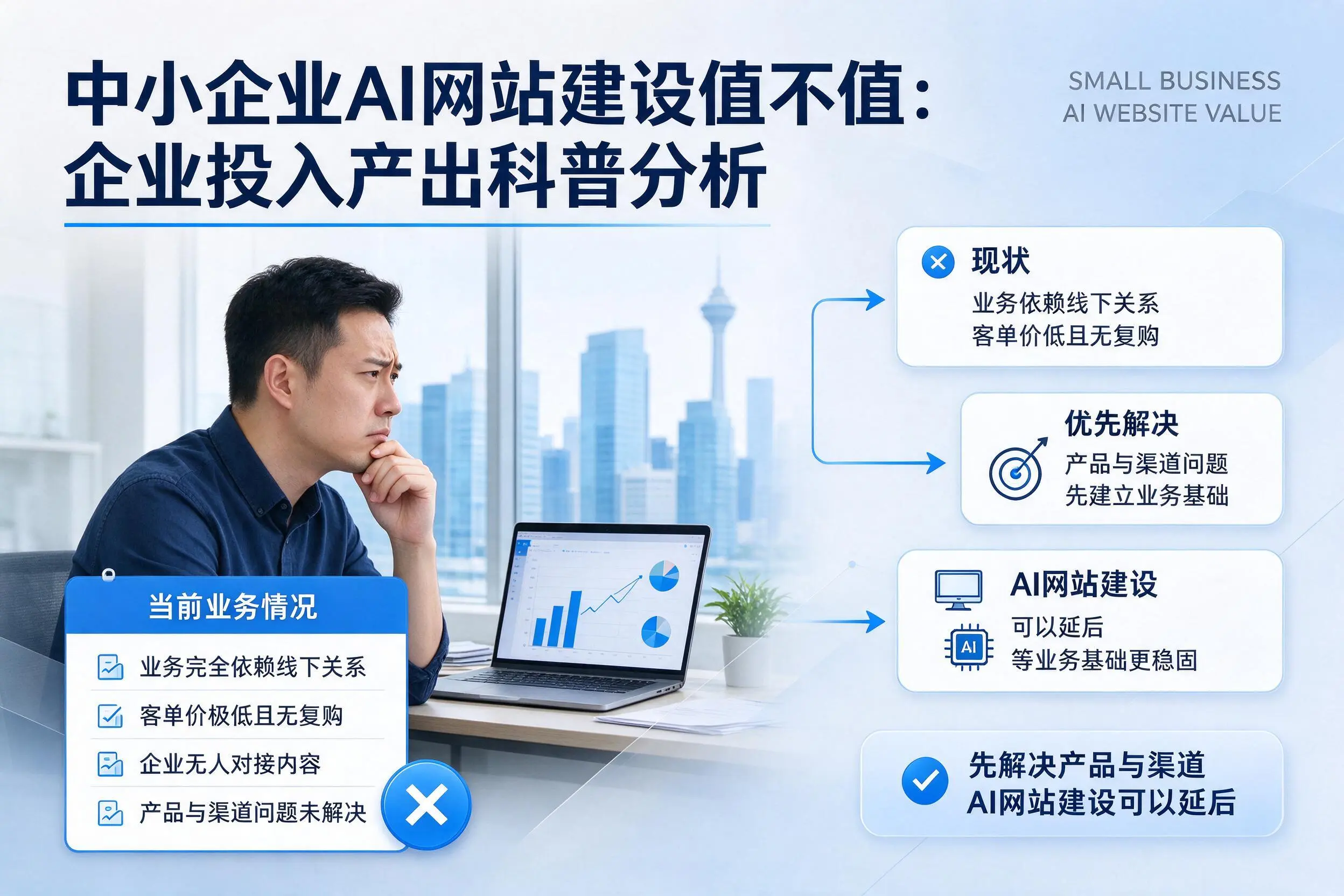中小企业AI网站建设值不值：乌兰察布企业投入产出科普分析