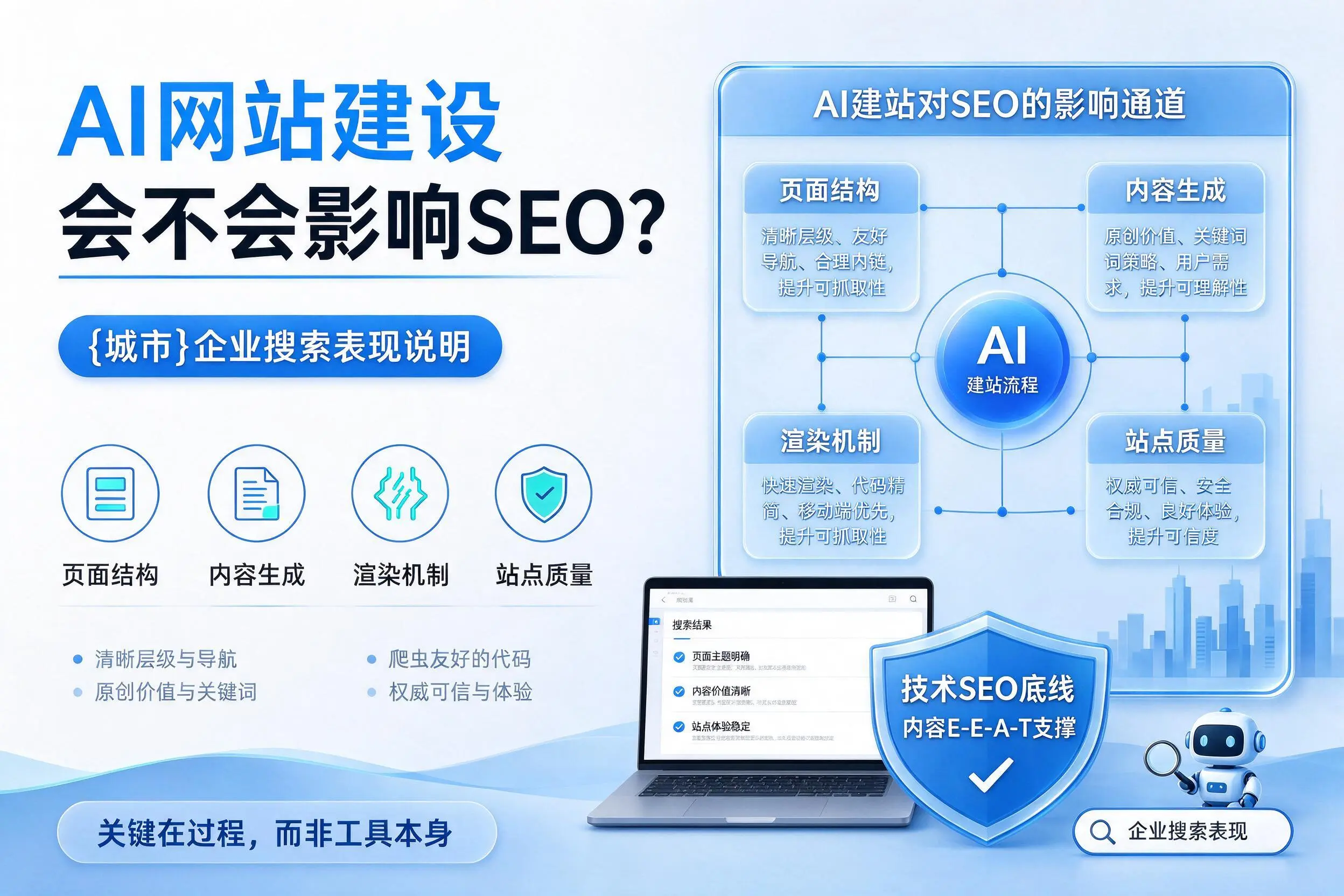 AI网站建设会不会影响SEO？乌兰察布企业搜索表现说明