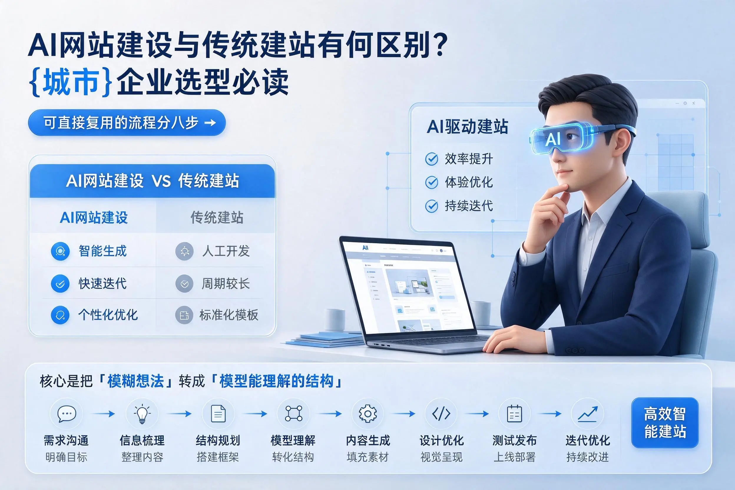 AI网站建设与传统建站有何区别?乌兰察布企业选型必读
