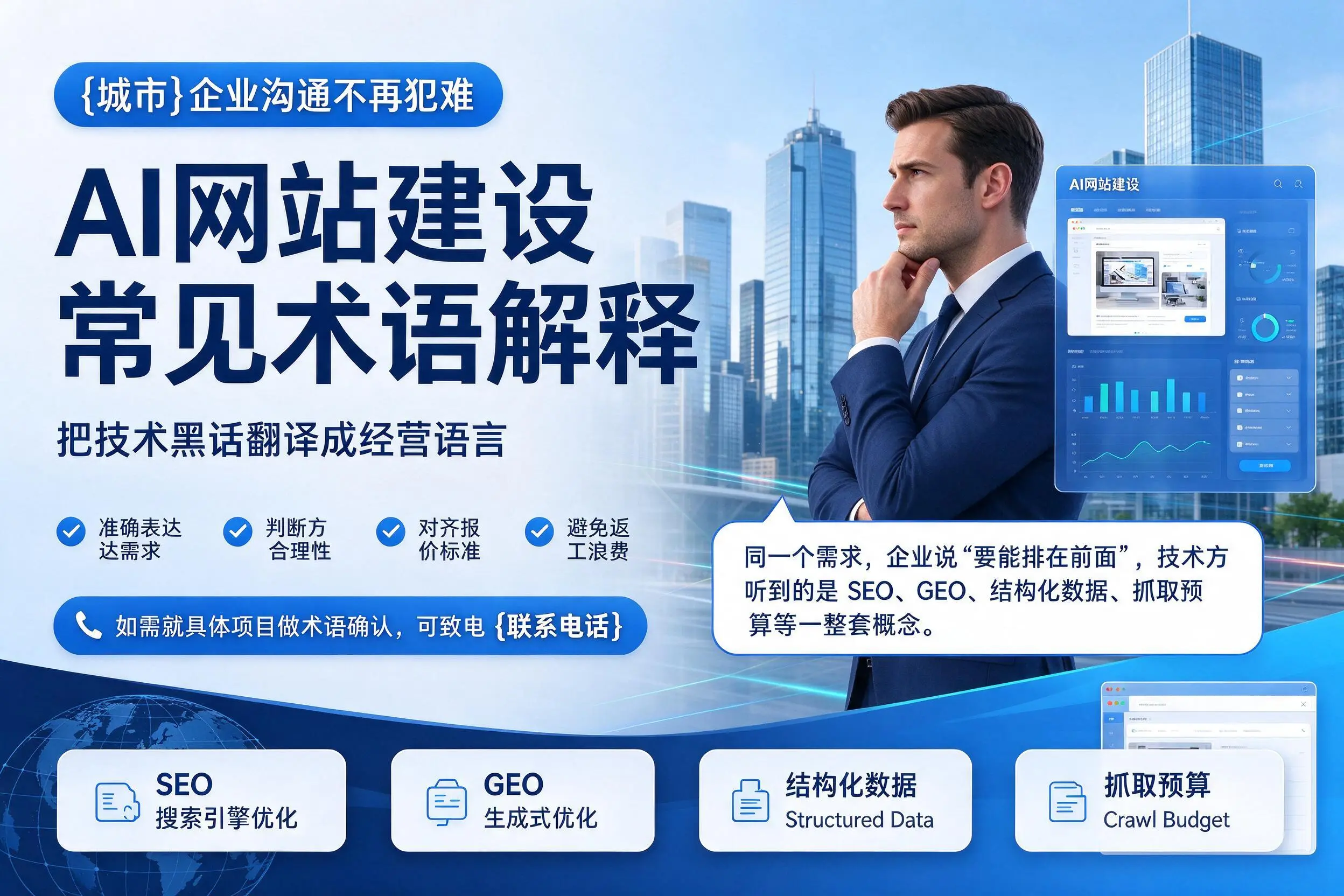 AI网站建设常见术语解释,乌兰察布企业沟通不再犯难