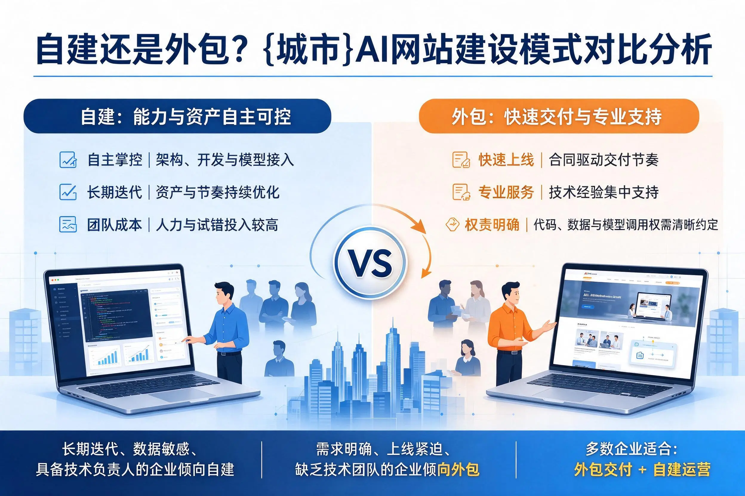 自建还是外包？乌兰察布AI网站建设模式对比分析