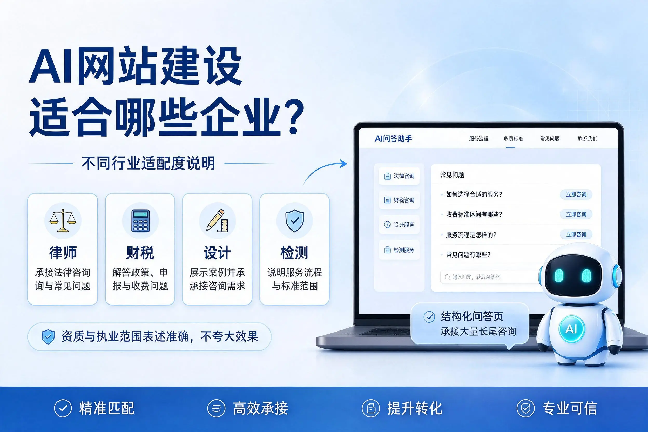 AI网站建设适合哪些企业？乌兰察布不同行业适配度说明